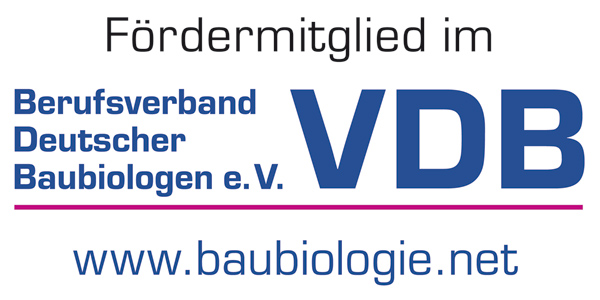 Fördermitglied im Berufsverband Deutscher Baubiologen VDB e. V.